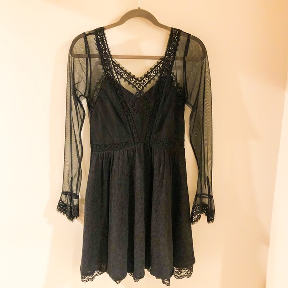 Free People, worn once, little black dress - Picture 1 of 5